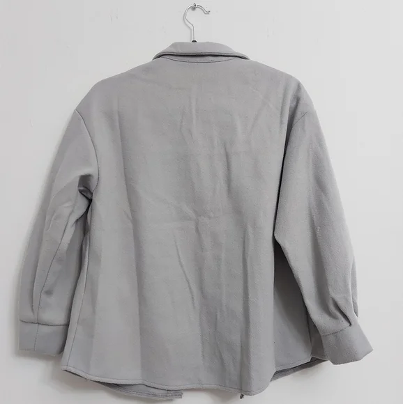 Drop Shoulder Buttoned Overcoat - Picture 6 of 6